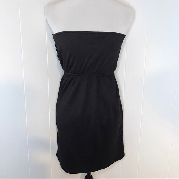 JUDITH MARCH Houndstooth Bow Front Strapless Dress - Picture 7 of 11